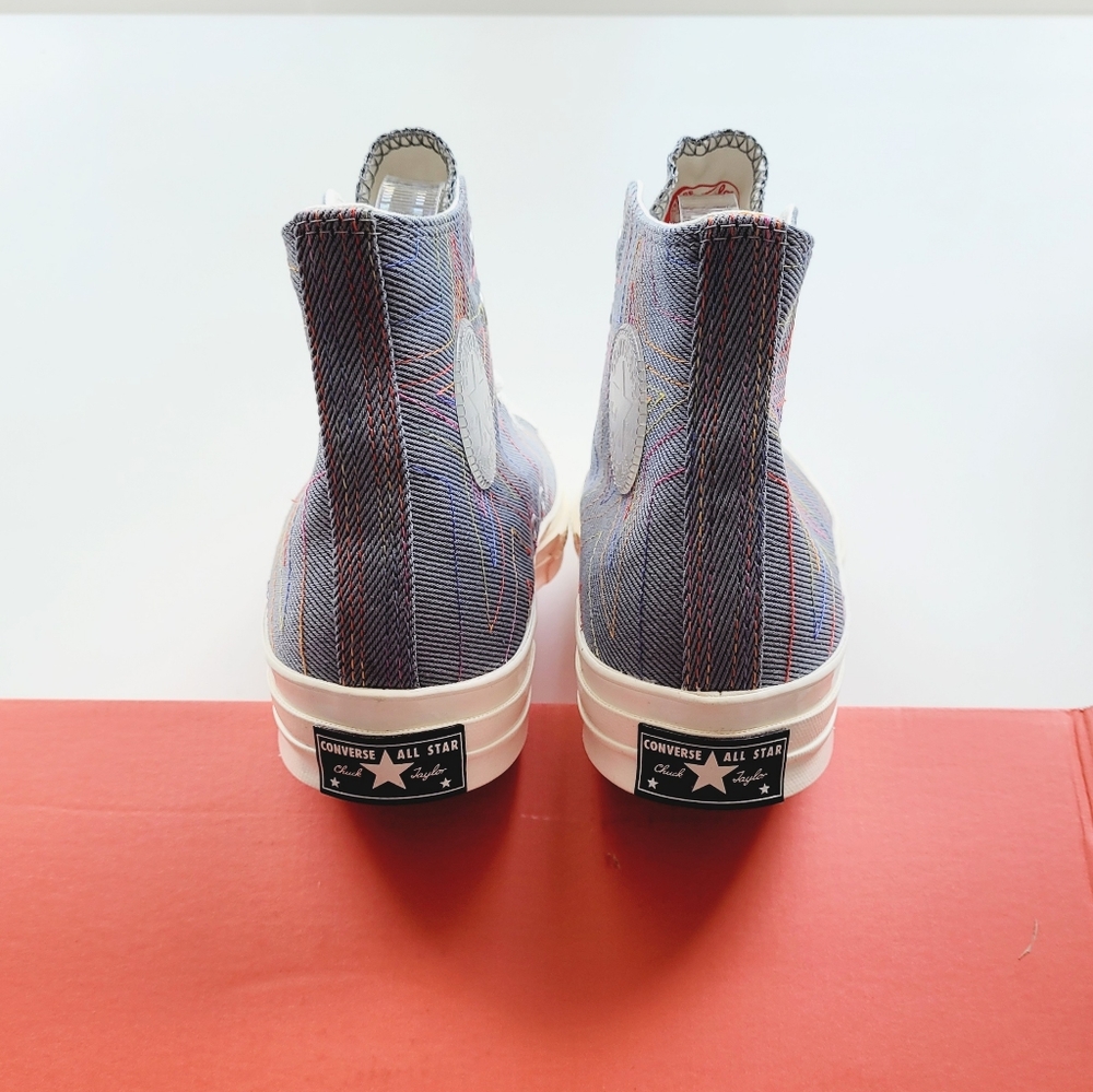 Converse Chuck 70 Rainbow Hi Black Cool Grey Multicolor Women's 6 - Picture 5 of 7